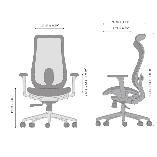 Koto Ergonomic Office Chair with Adjustable Lumbar Support